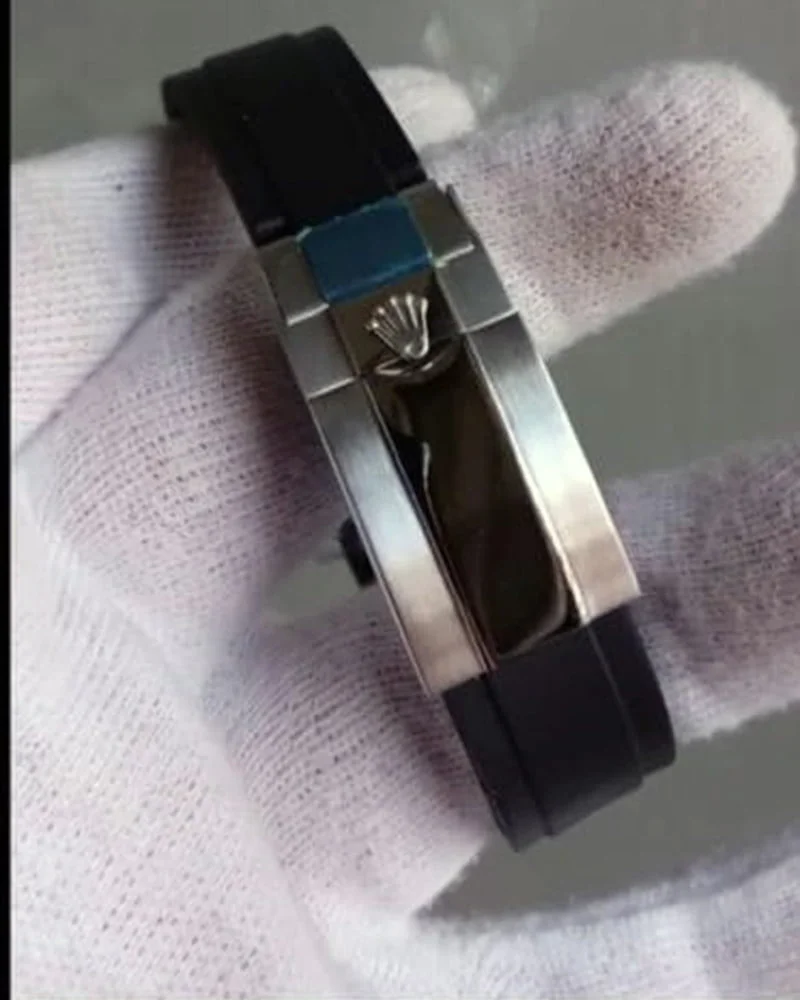Yacht master 2 acciaio cinturino in caucciù 41 mm - immagine 2