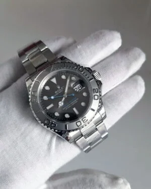 Yacht master acciaio quadrante Rhodium