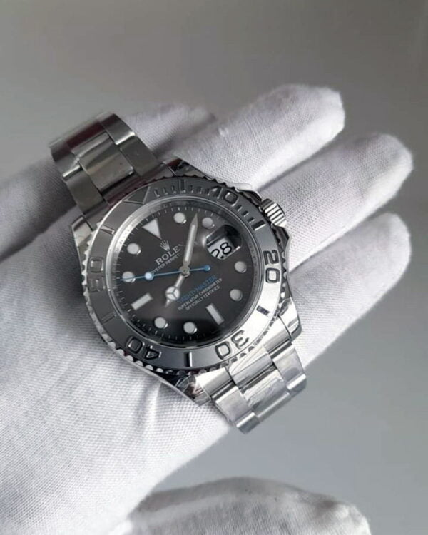 Yacht master acciaio quadrante Rhodium