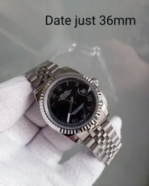 Datejust nero numeri romani