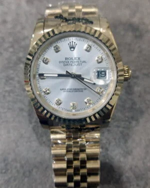 Datejust oro quadrante grigio brillanti