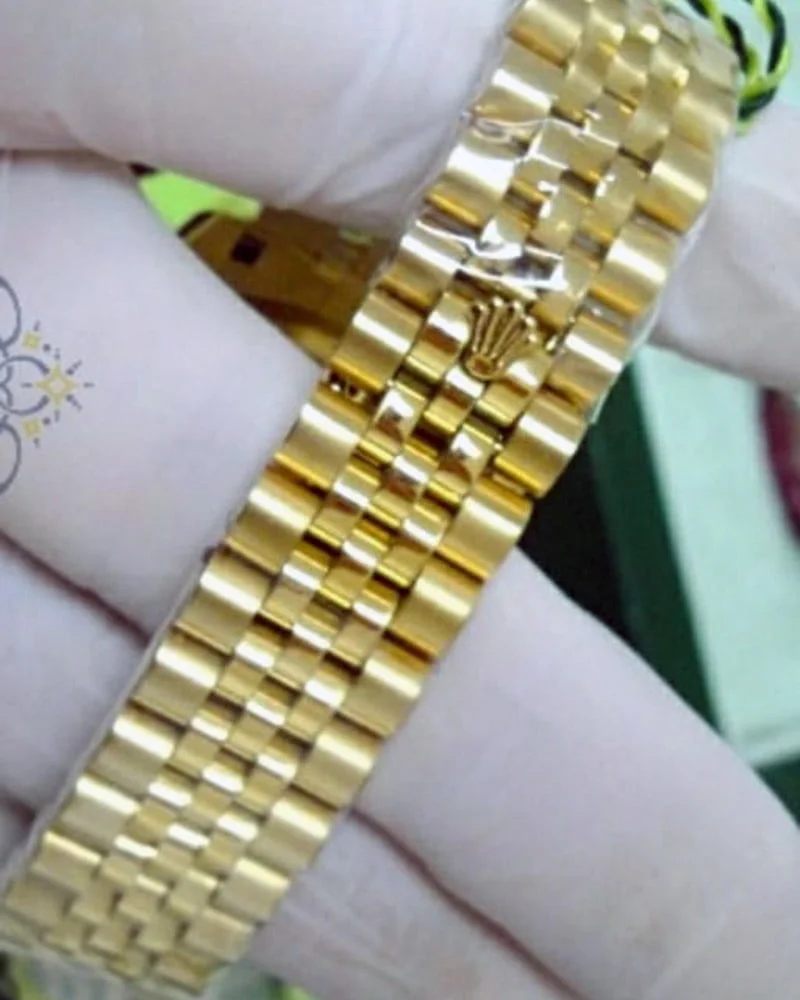 Datejust oro quadrante nero numeri romani - immagine 2