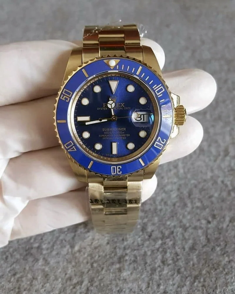 Submariner oro quadrante blu 41mm
