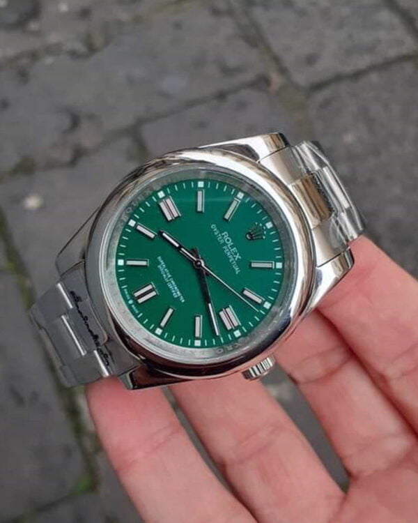 Oyster perpetual quadrante verde 41mm