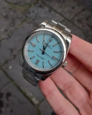 Oyster perpetual quadrante Tiffany 41 mm