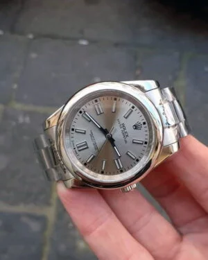 Oyster perpetual quadrante grigio 41 mm