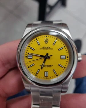 Oyster perpetual quadrante giallo 41 mm
