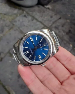 Oyster perpetual quadrante blu 41 mm