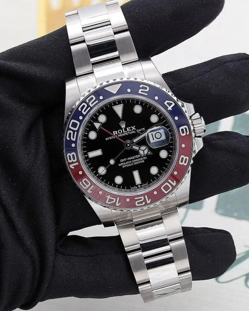 Gmt master 2 Pepsi bracciale oyster