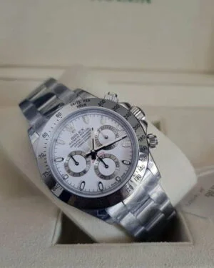 Daytona bianco ghiera in acciaio