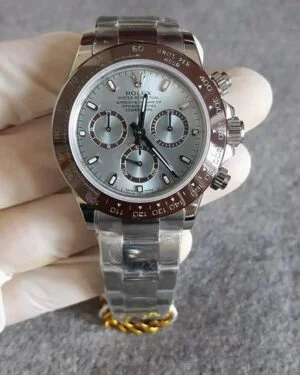 Daytona azzurro ghiera marrone in ceramica